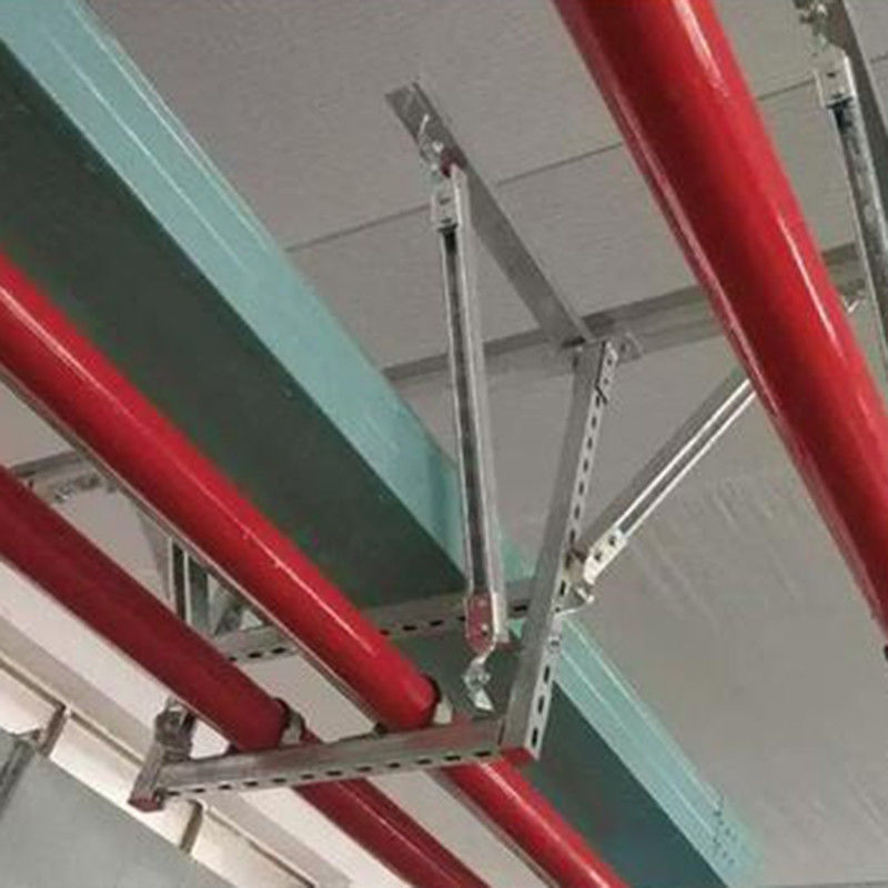 Cable de techo Soporte de tubería de frenado sísmico para la resistencia a la corrosión de los conductos