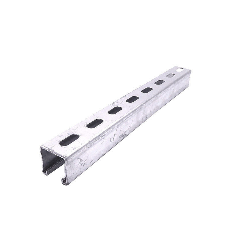Extrusión de canal de soporte anodizado C de 41x41 4 mm para soporte estructural