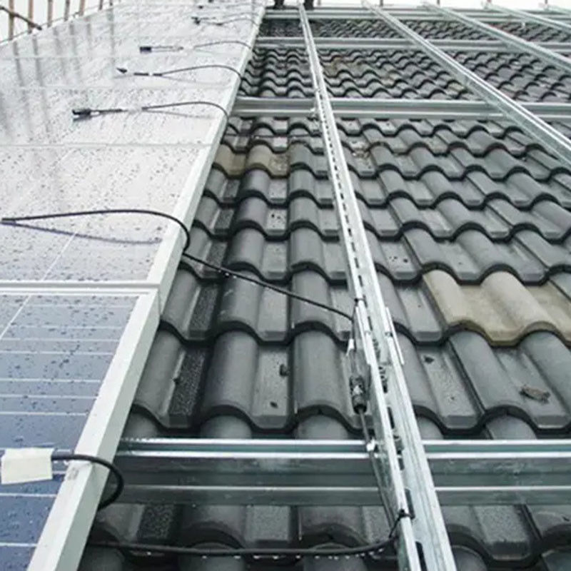 Techo resistente a la corrosión soporte fotovoltaico soporte de acero inoxidable tierra montada para panel solar